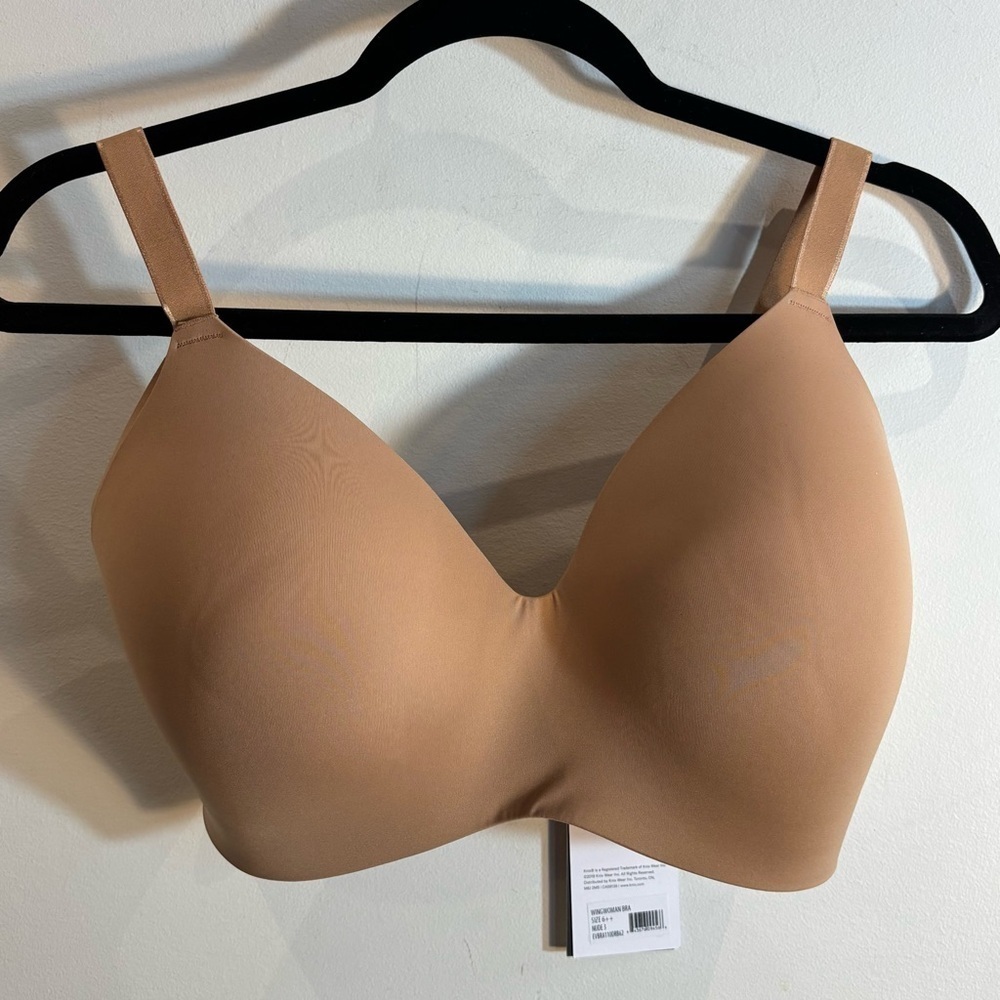 KNIX Sz 6++ Wingwoman Seamless Padded Adjustable Underwire Free Bra Nude 3 NEW